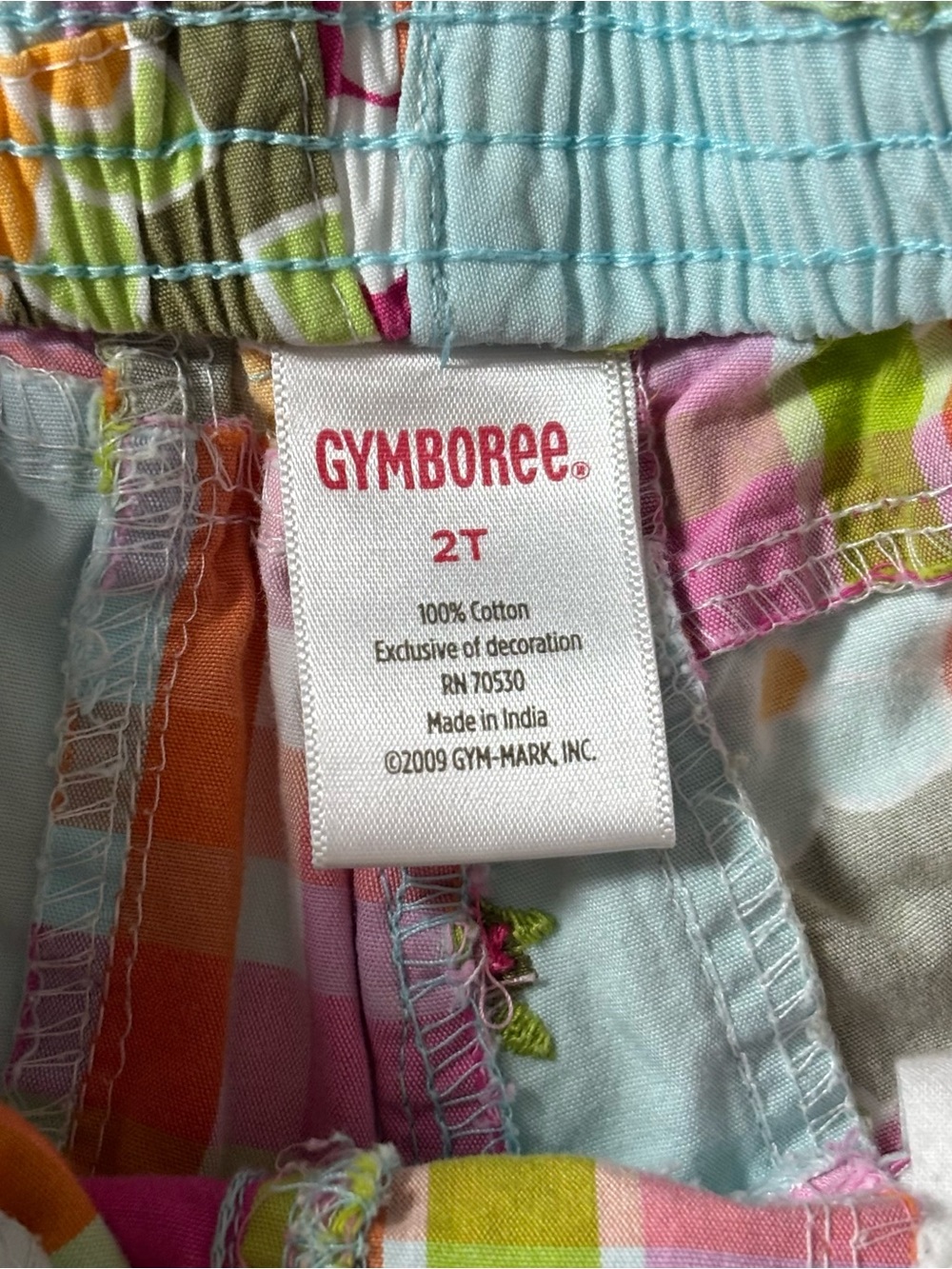 Gymboree Vintage Floral Reef Patchwork Ruffled Shorts Nostalgic 2T Y2K Coquettte - Picture 5 of 9